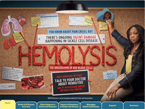 Thumbnail image of a sickle cell disease patient brochure