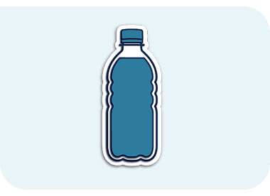 Icon of a water bottle