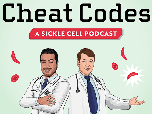 Thumbnail image of the ‘Cheat Codes’ sickle cell podcast